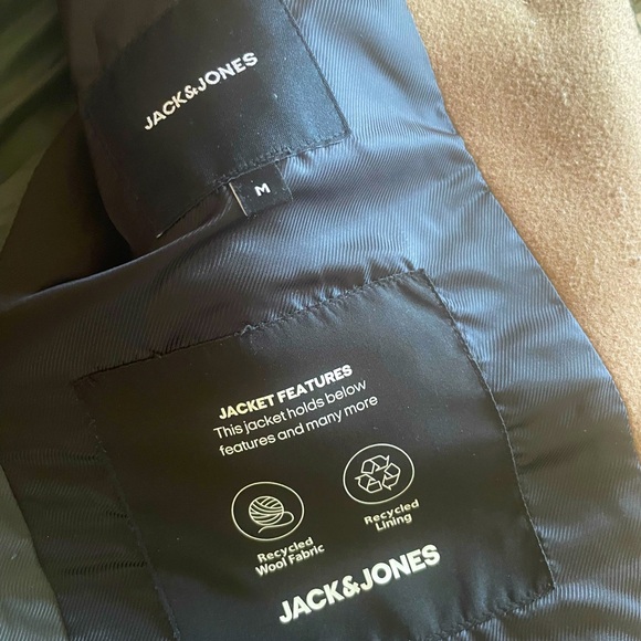 Jack and Jones overcoat- gently used and a very smart slim fitting coat. - Picture 3 of 3